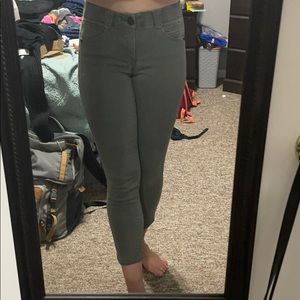 Army green capri’s